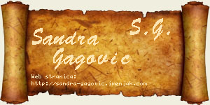 Sandra Gagović vizit kartica